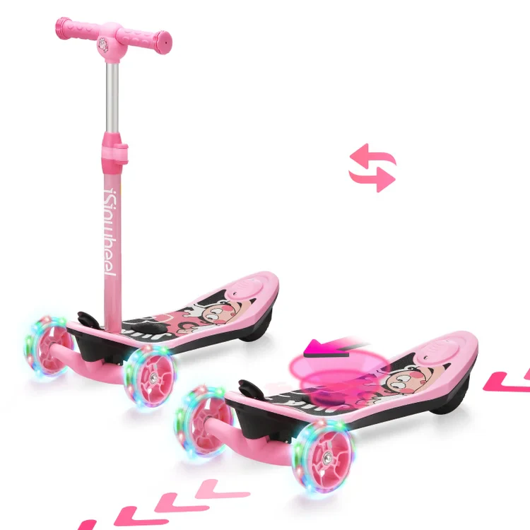 3-Wheel Mini 2in1 Kids Electric Scooter Height Adjustable Lean to Steer Kick Scooter for 3-12 Boys Girls - Image 7