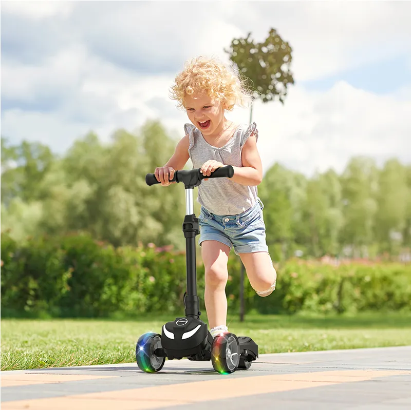 B1 3-Wheel Folding Kids Scooter LED Lighted PU Wheels - Image 16
