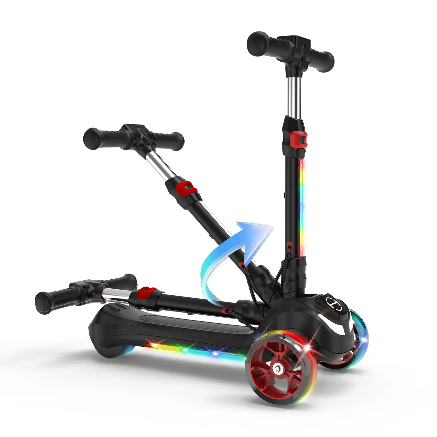 B2 Light Up 3-Wheels Scooter with Bluetooth Control  for Age 3-8 - Image 8