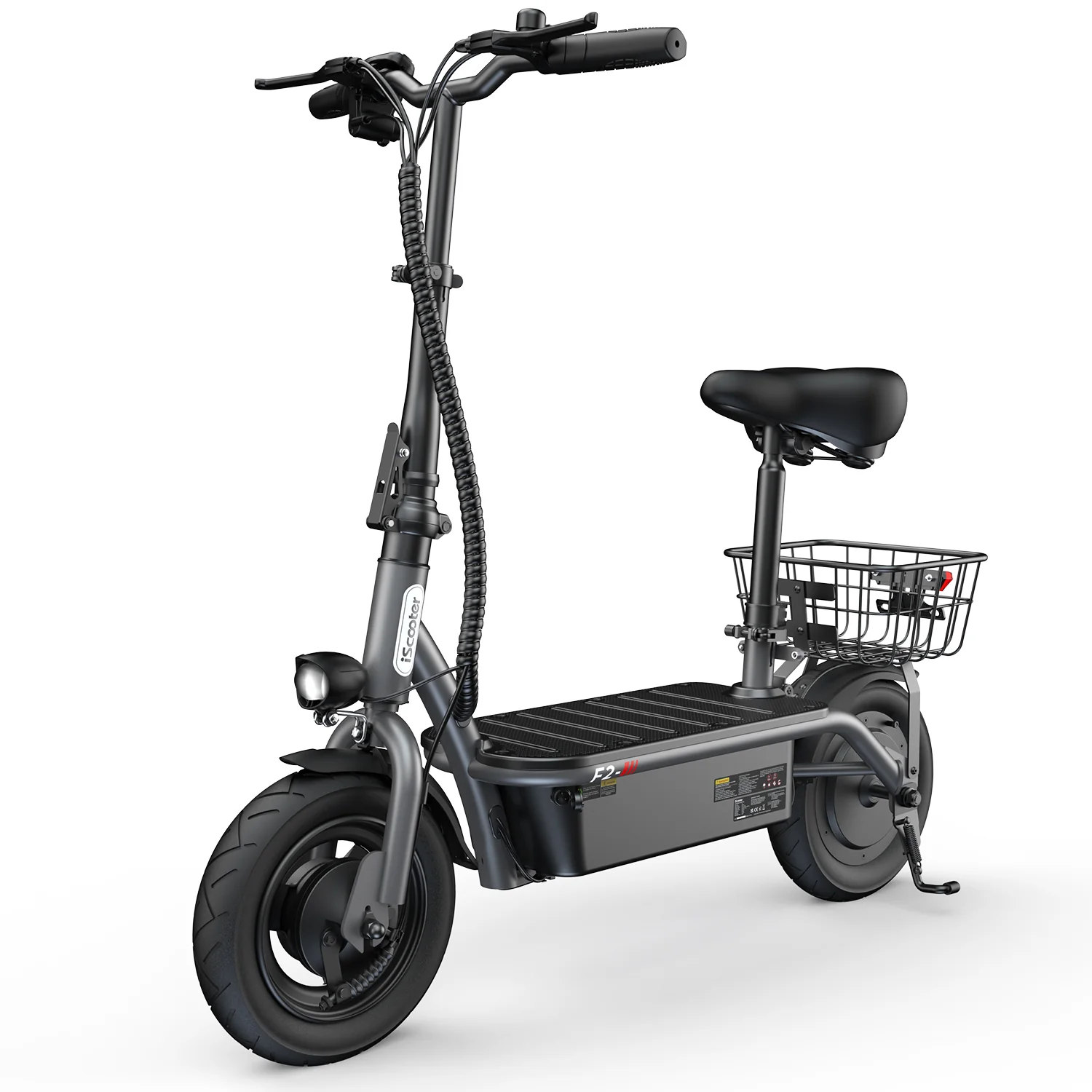 F2 Electric Scooter with Seat 10" Pneumatic Tire - Image 16