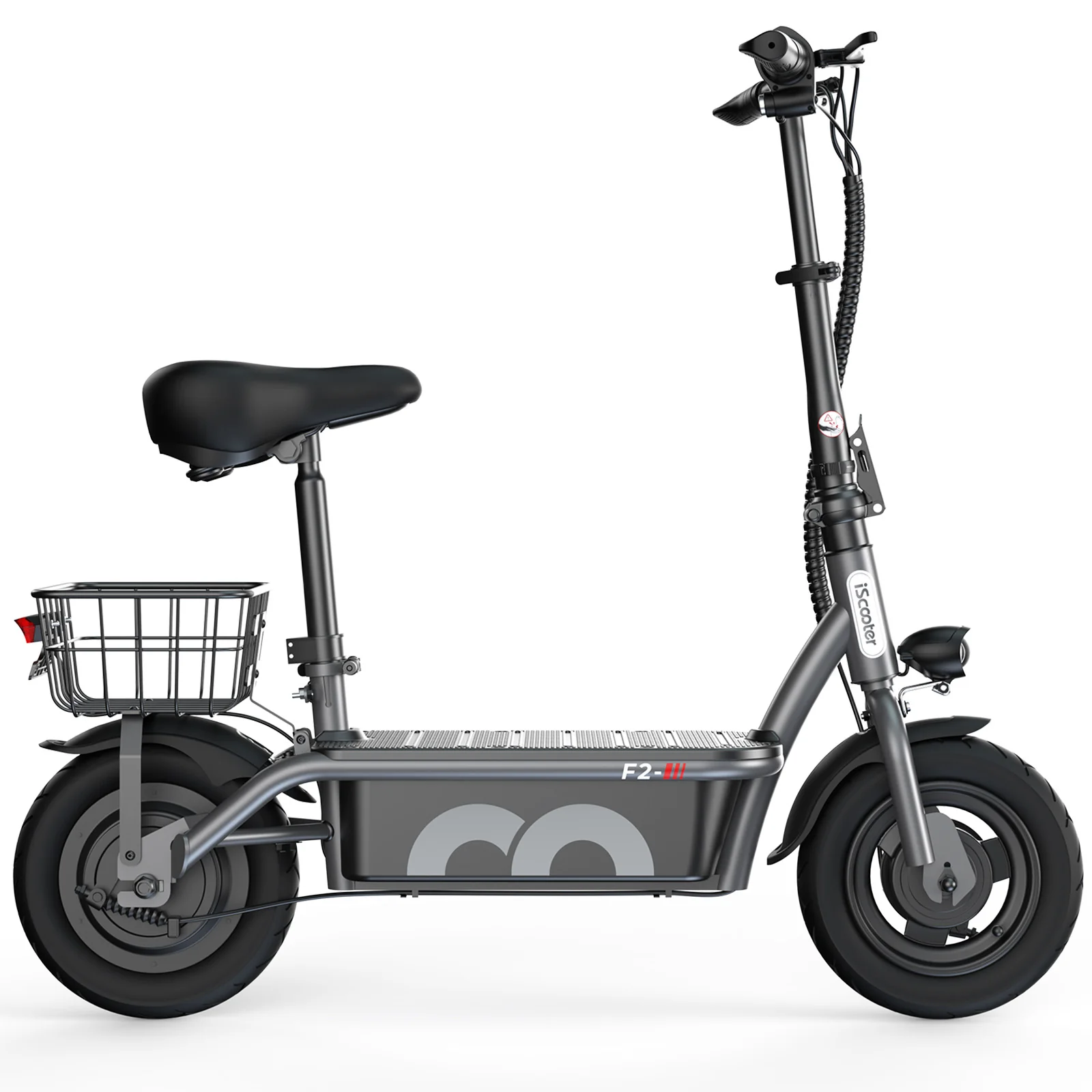 F2 Electric Scooter with Seat 10" Pneumatic Tire - Image 17