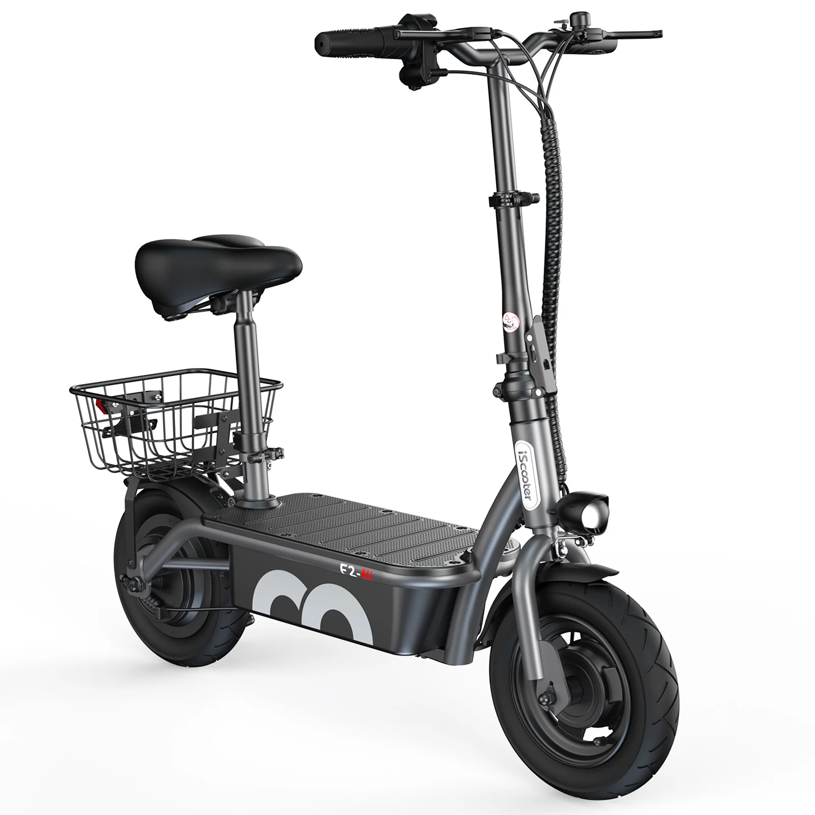 F2 Electric Scooter with Seat 10" Pneumatic Tire - Image 18
