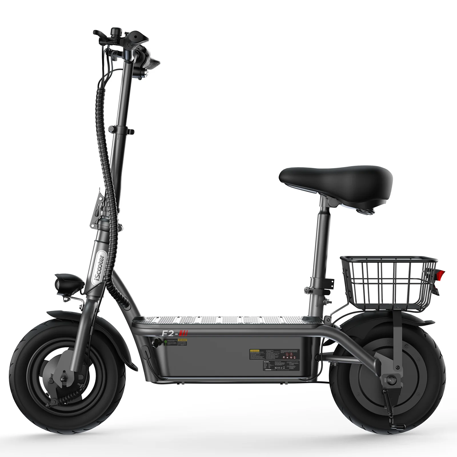F2 Electric Scooter with Seat 10" Pneumatic Tire - Image 19