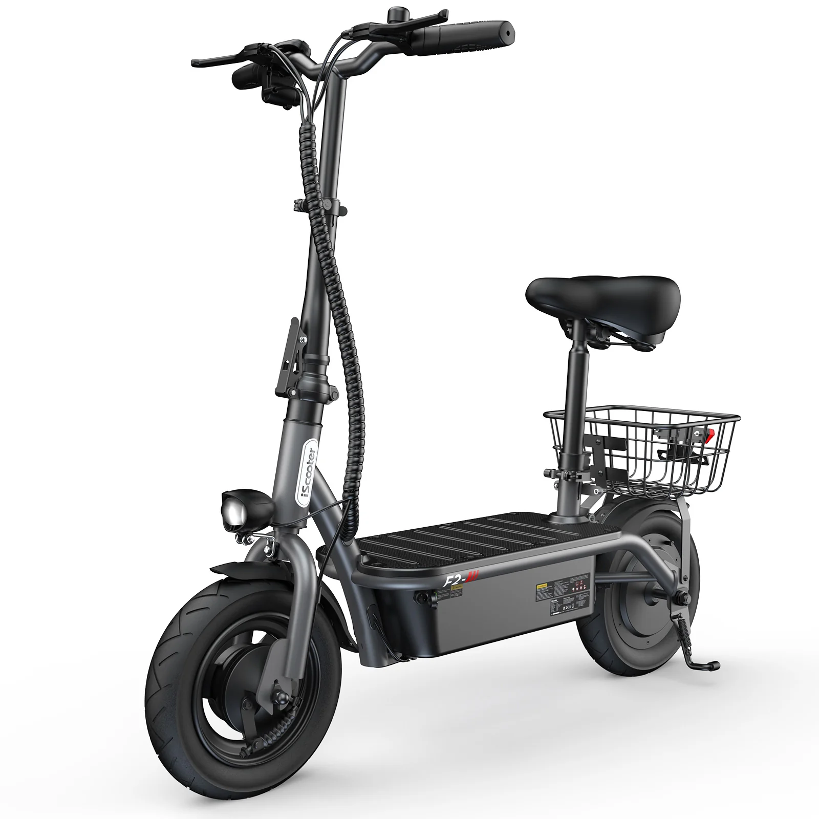 F2 Electric Scooter with Seat 10" Pneumatic Tire - Image 20