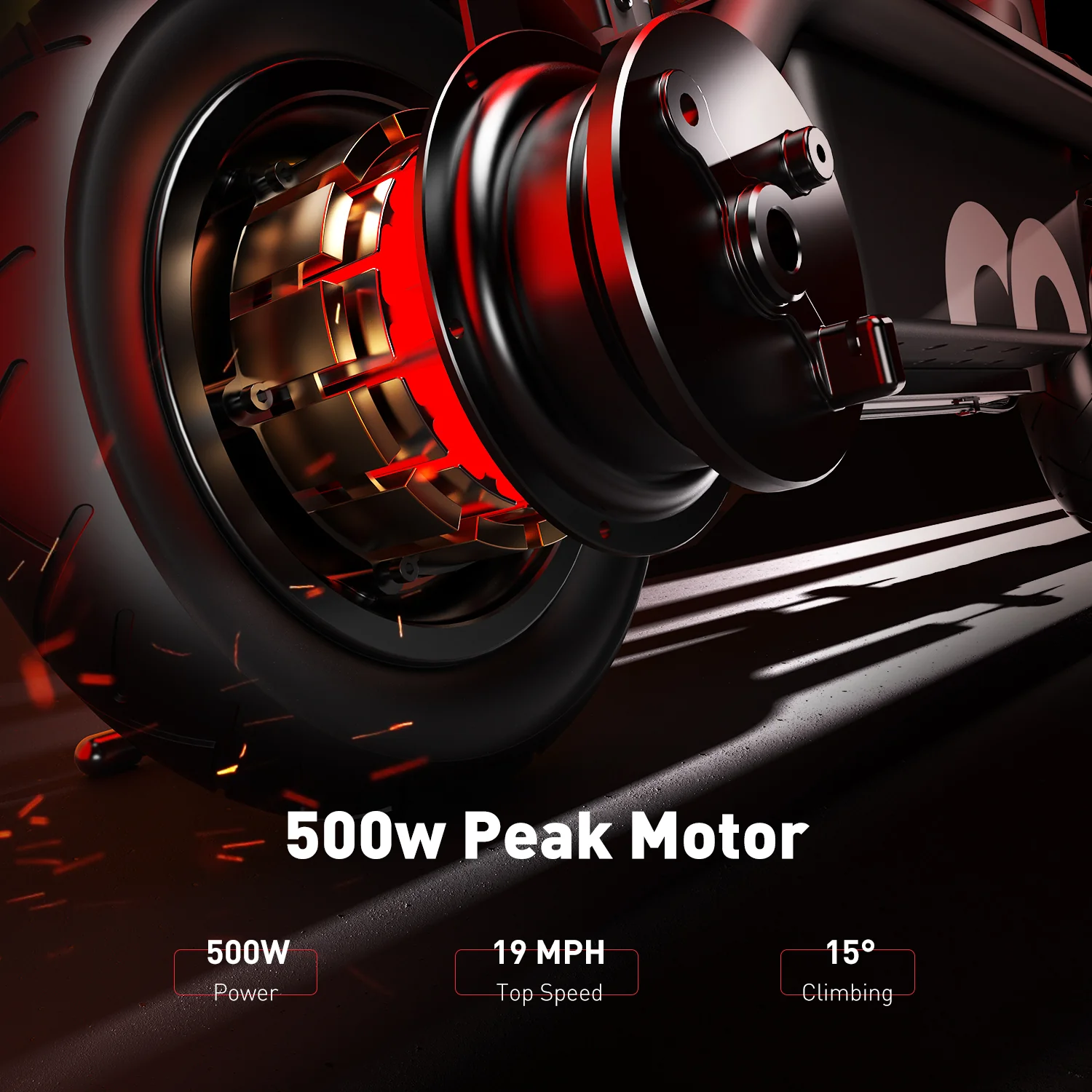 F2 Electric Scooter with Seat 10" Pneumatic Tire - Image 5