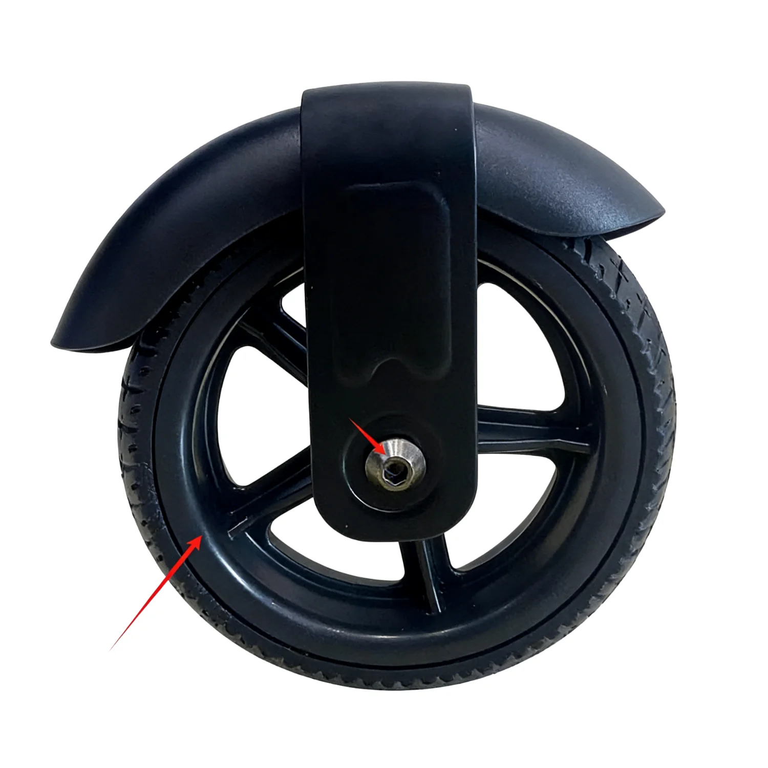 Front wheel + fixing screws for ik3/ik3pro