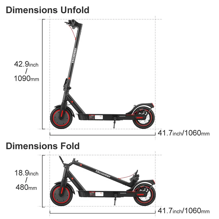 iScooter® i9 Foldable Commuting Electric Scooter - Image 6
