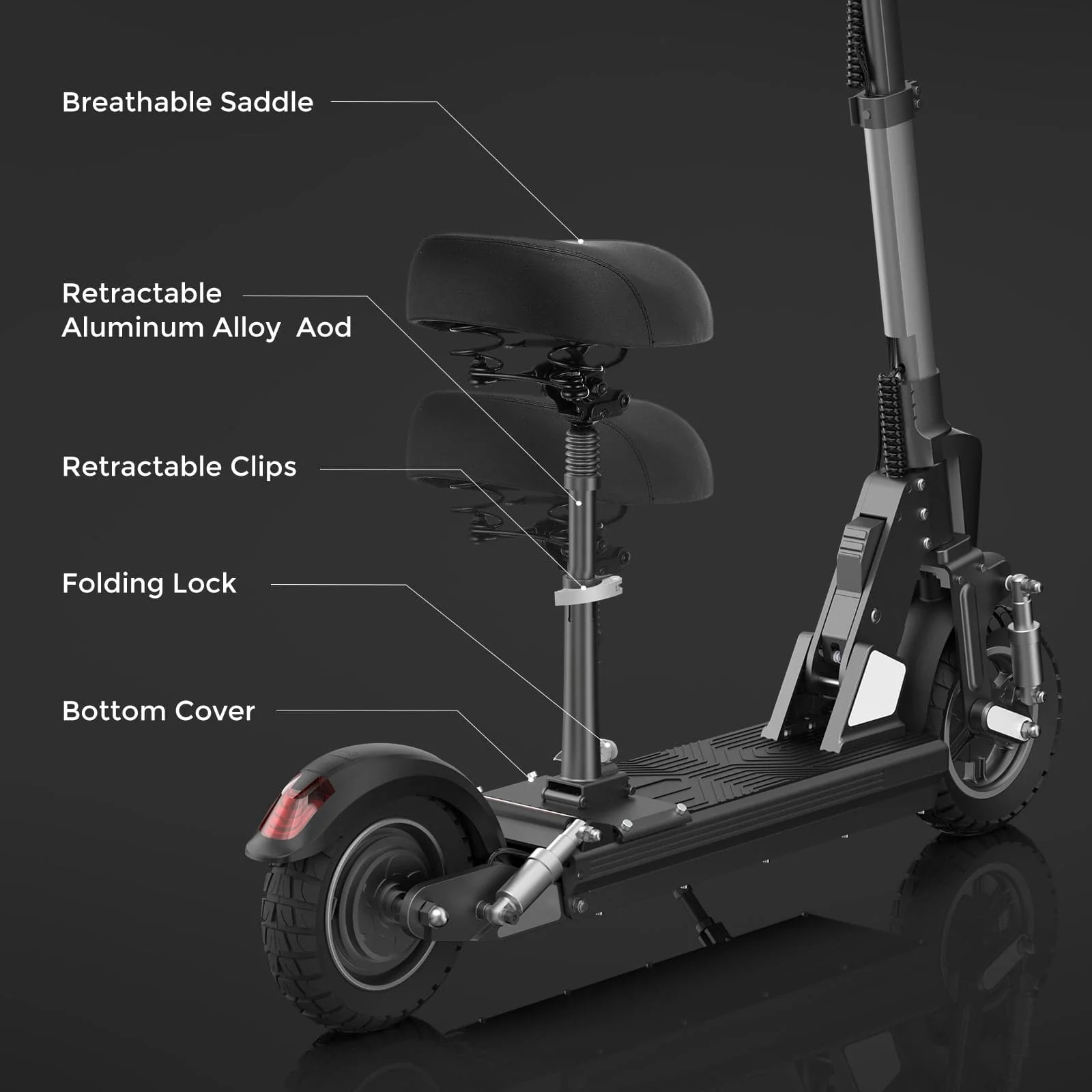 iScooter® X1S Electric Scooter Off Road,800W,With Seat - Image 10