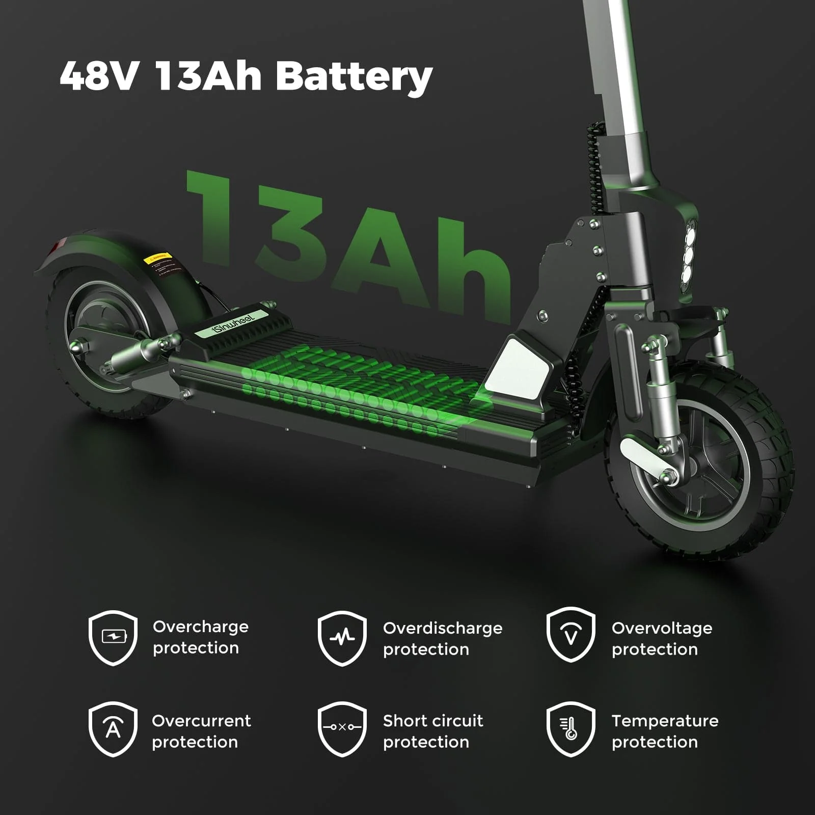 iScooter® X1S Electric Scooter Off Road,800W,With Seat - Image 7