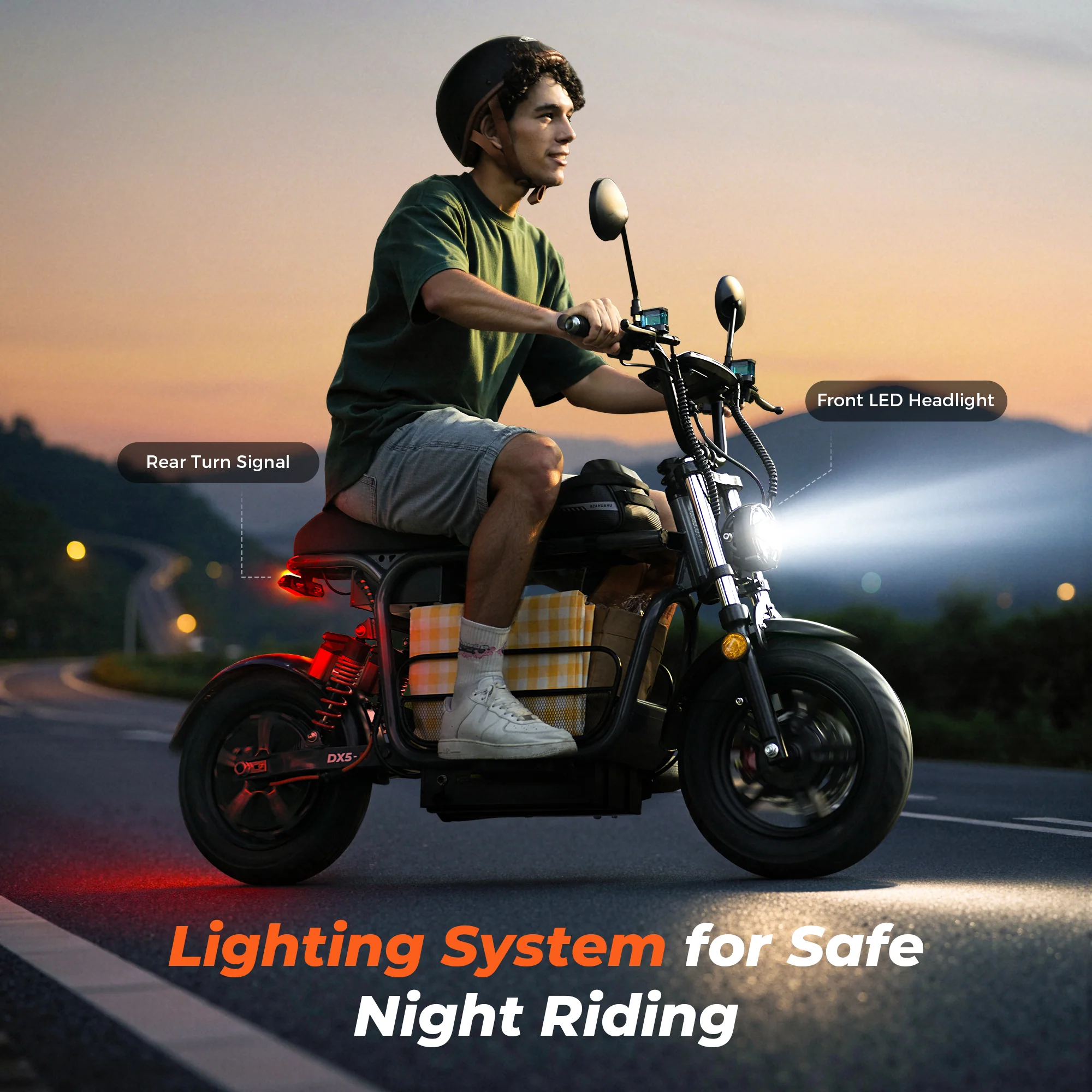 iScooter DX5 Electric Scooter with Seat - Image 7