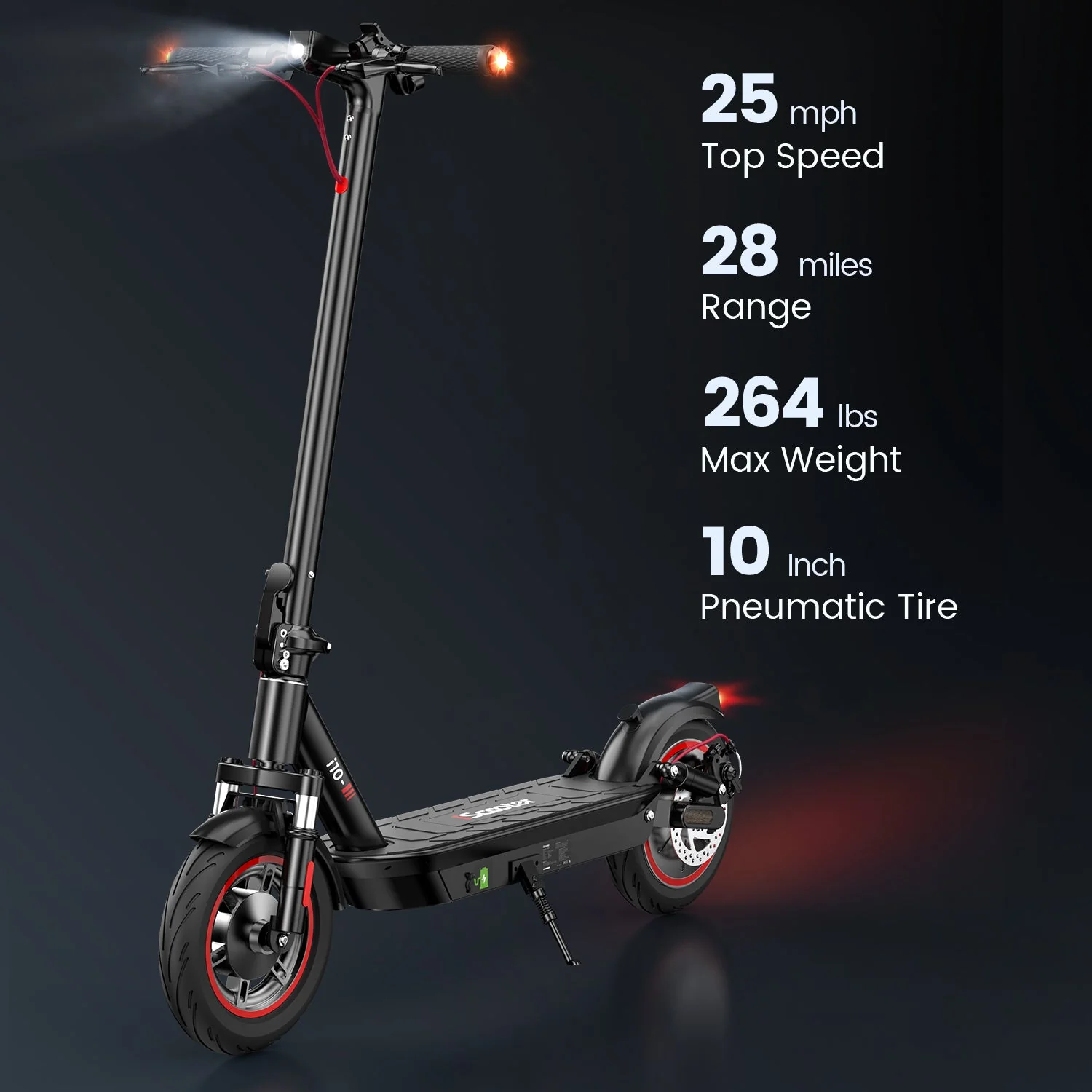 iScooter i10 Commuter 650W Electric Scooter - Image 3