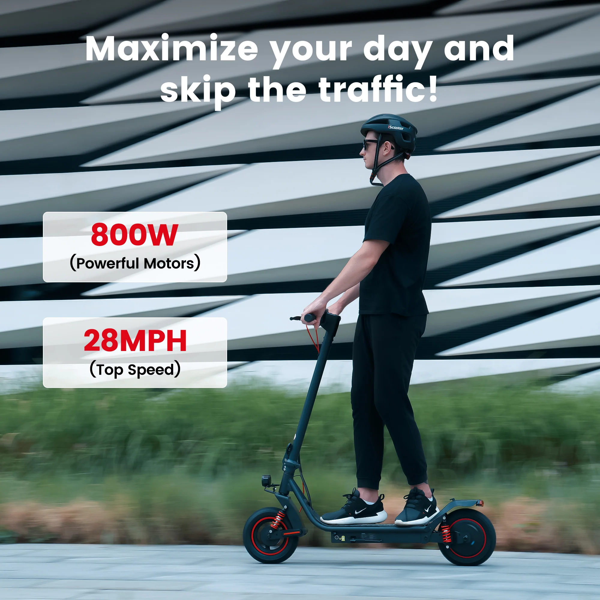 iScooter i10 Pro 800W Commuter Electric Scooter - Image 4