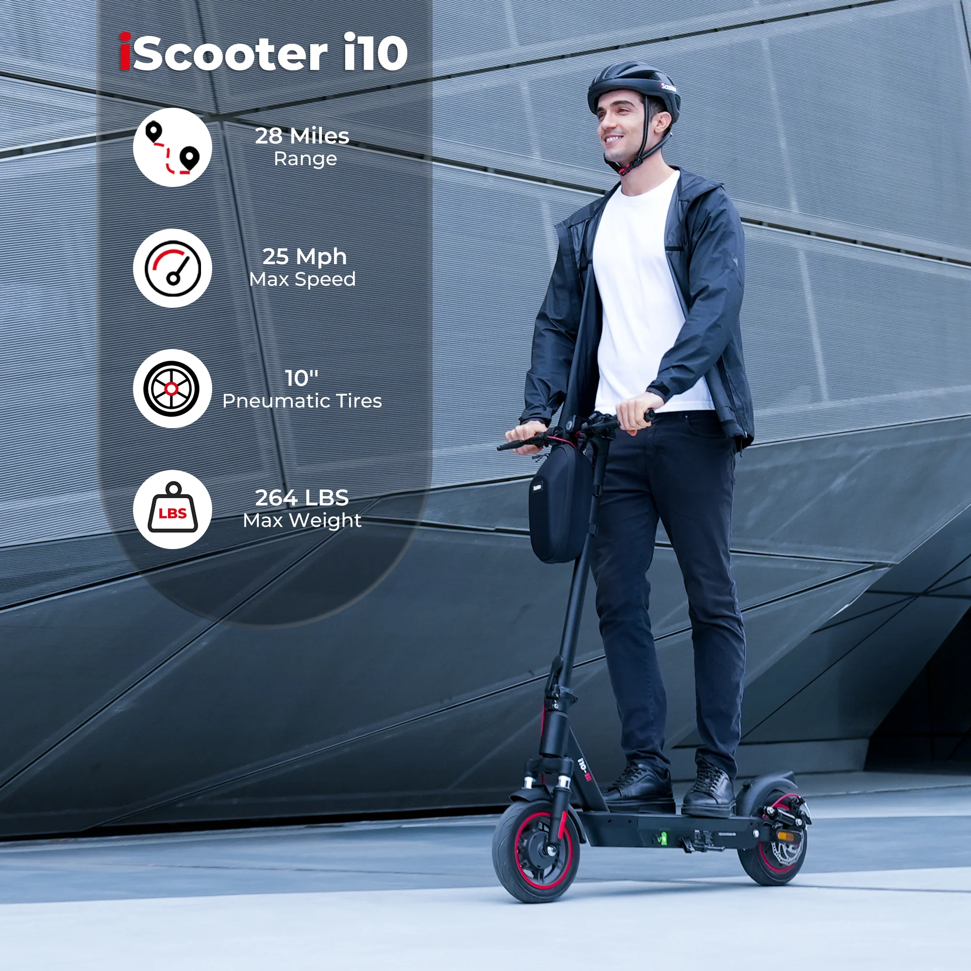 iScooter i10 Series City Commuter Electric Scooter - Image 12
