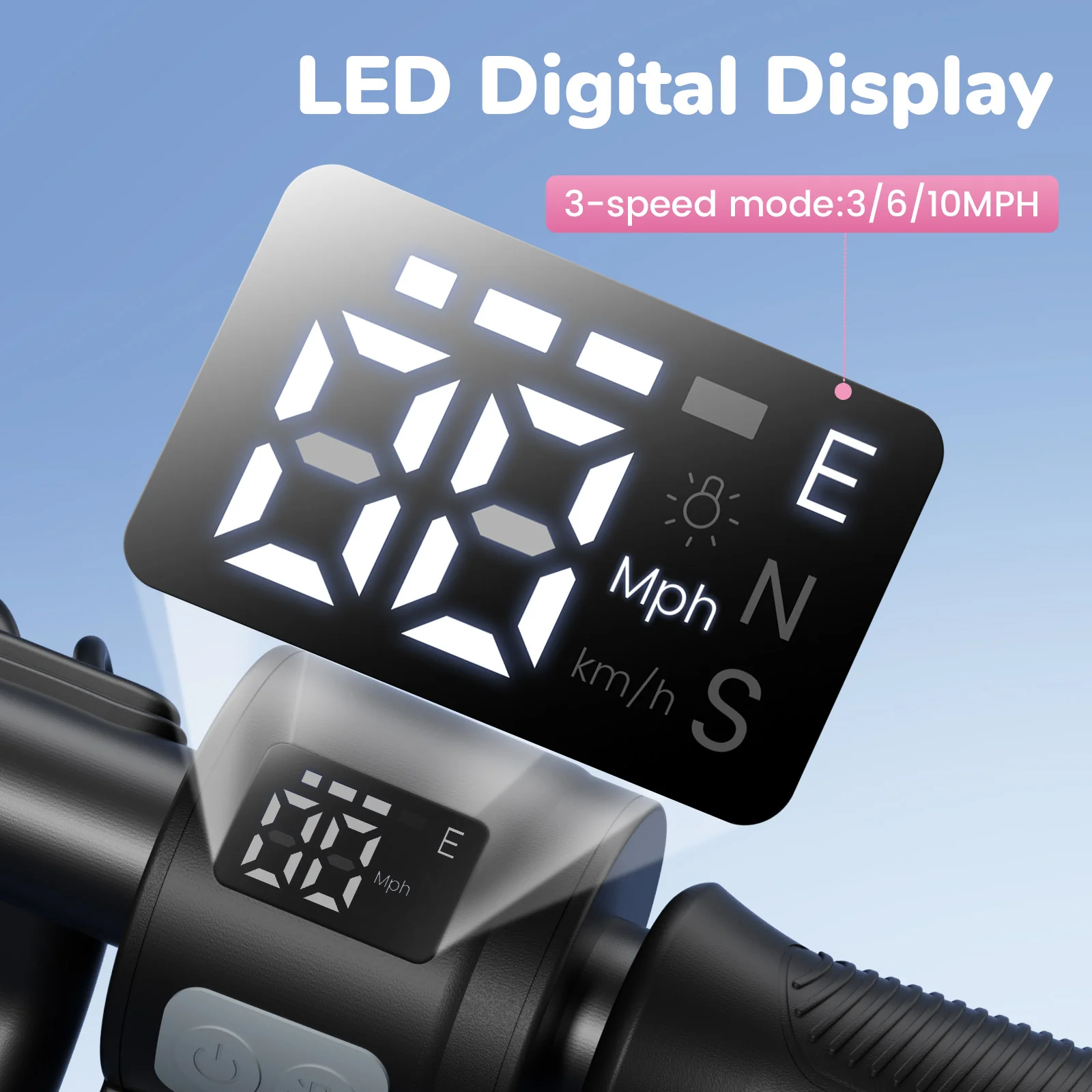 iScooter iK3 Electric Scooter, 150W Motor, LED Display for Kids Ages 6-14 - Image 11