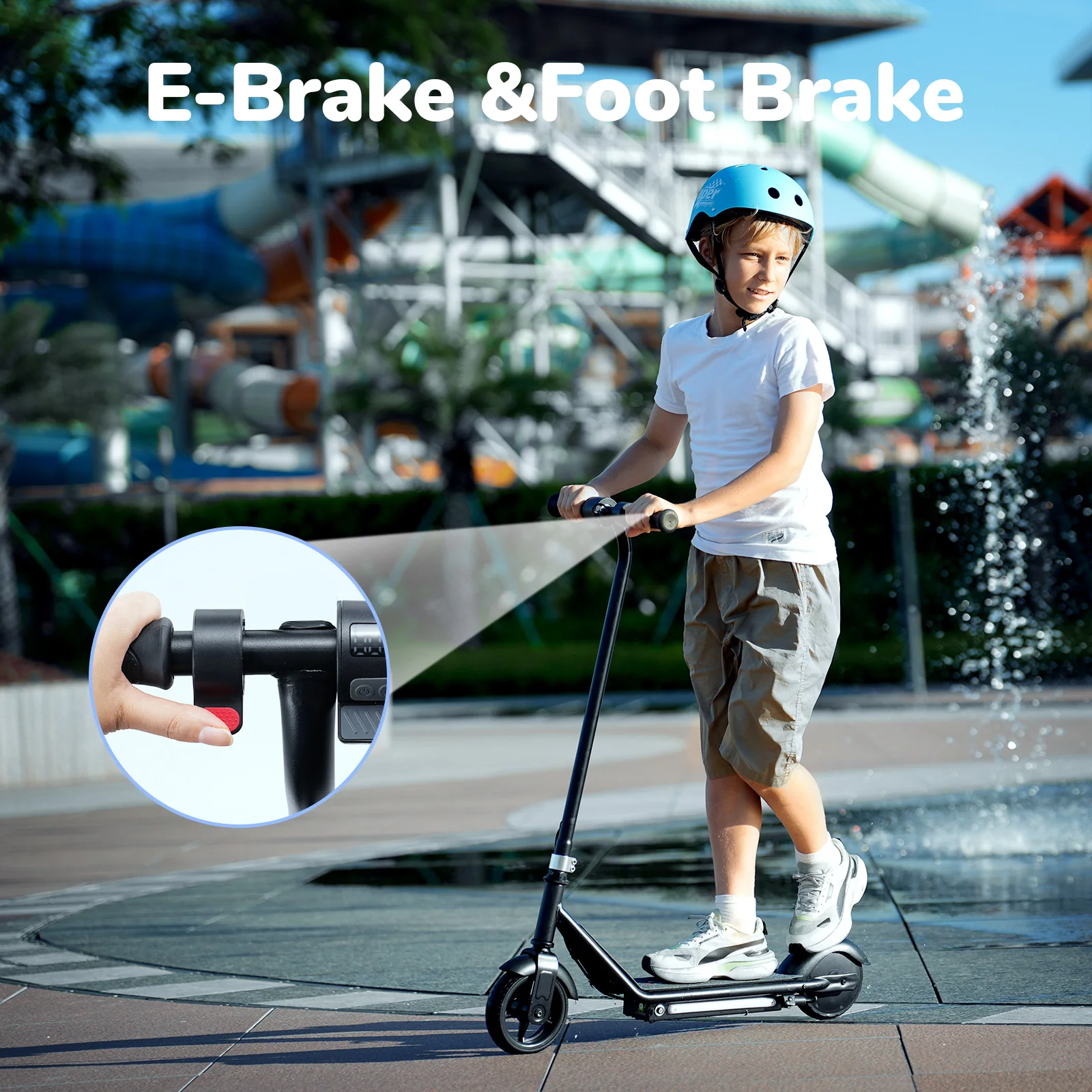 iScooter iK3 Electric Scooter, 150W Motor, LED Display for Kids Ages 6-14 - Image 8