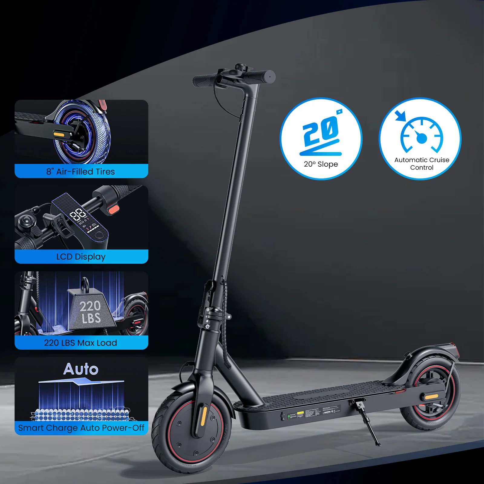 L3 Electric Scooter for Adults 350W Motor 18Mph - Image 3