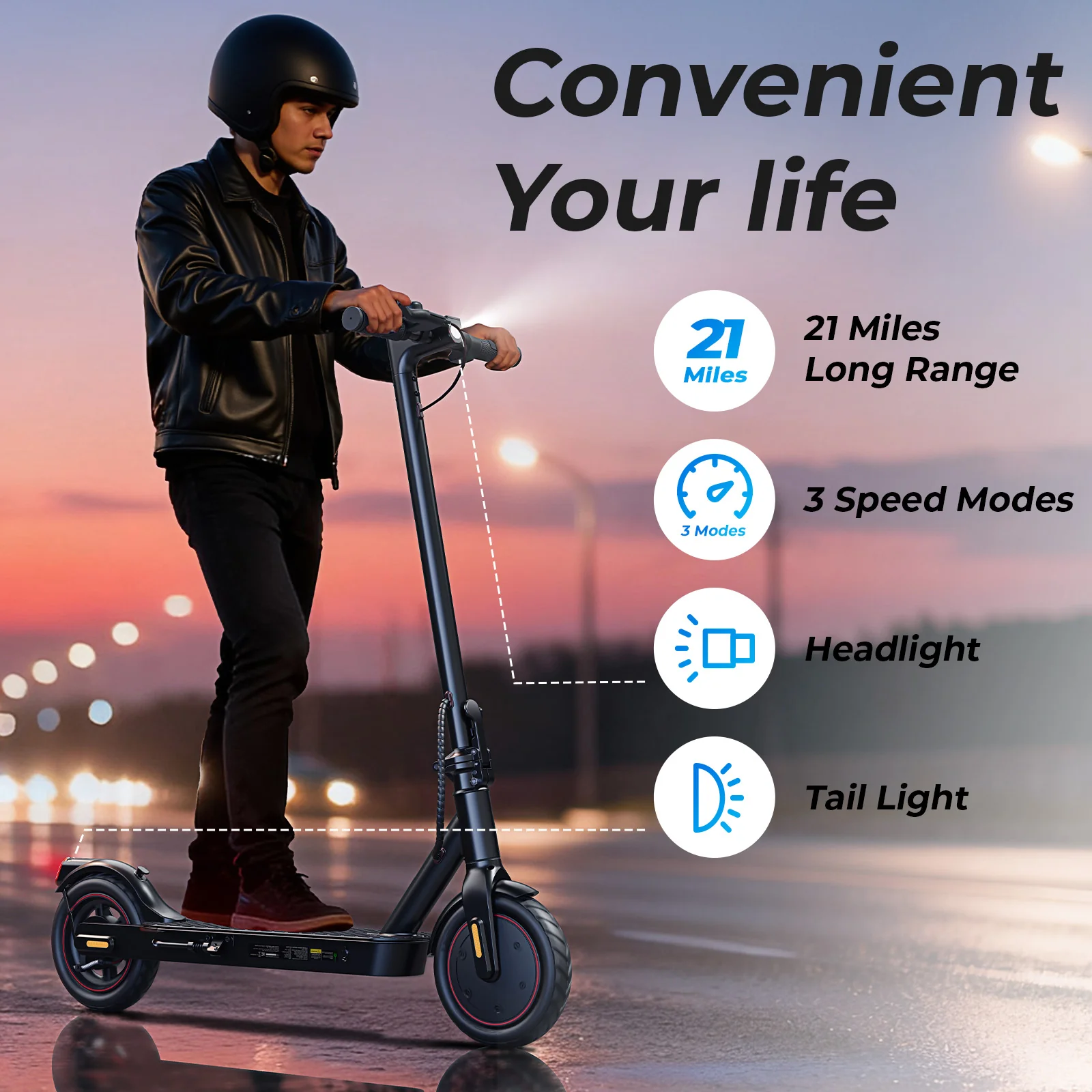 L3 Electric Scooter for Adults 350W Motor 18Mph - Image 6