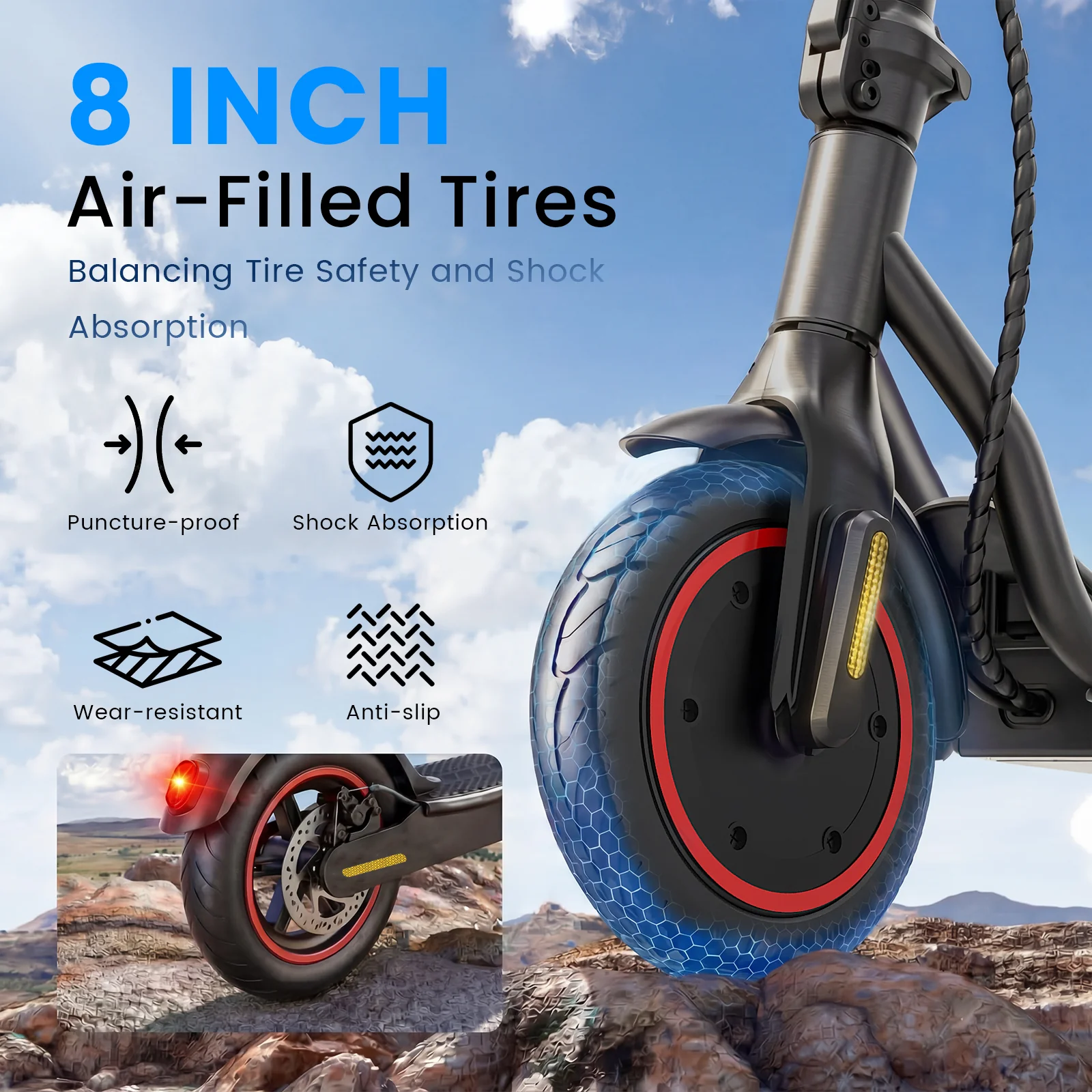 L8 Electric Scooter for Adults 500W Motor 21Mph - Image 8