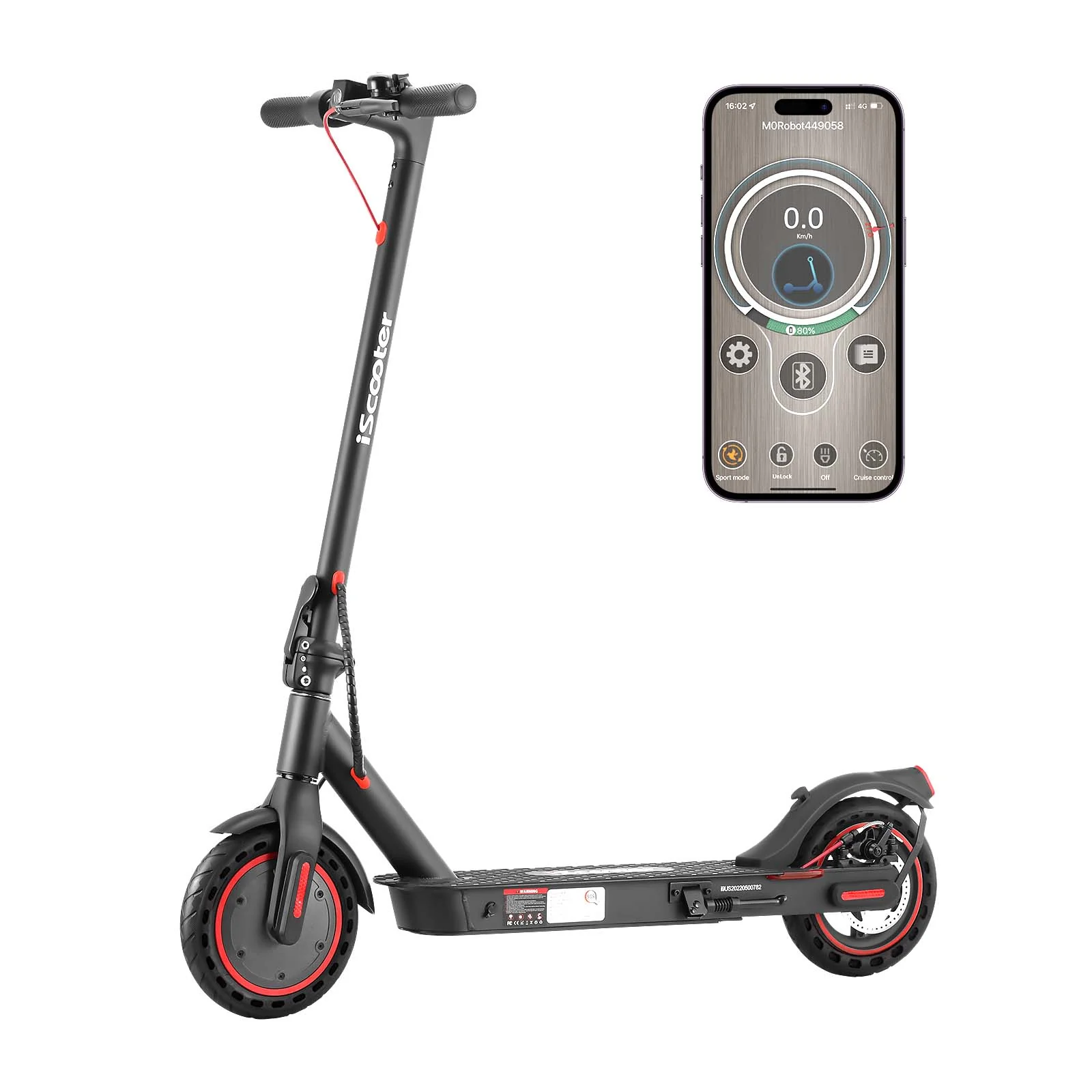 iScooter i9 Foldable Commuting Electric Scooter - Image 13
