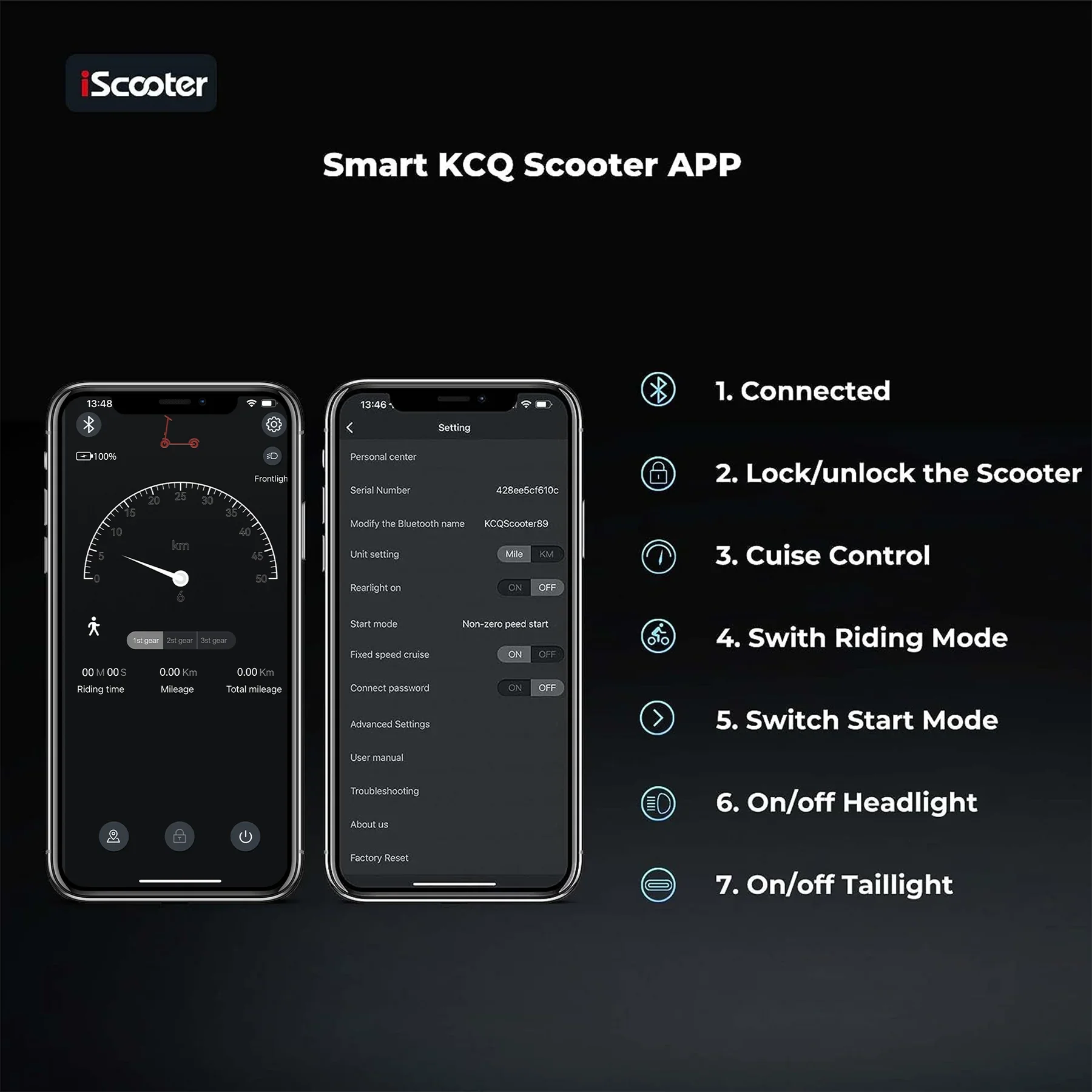 iScooter i9 Foldable Commuting Electric Scooter - Image 6