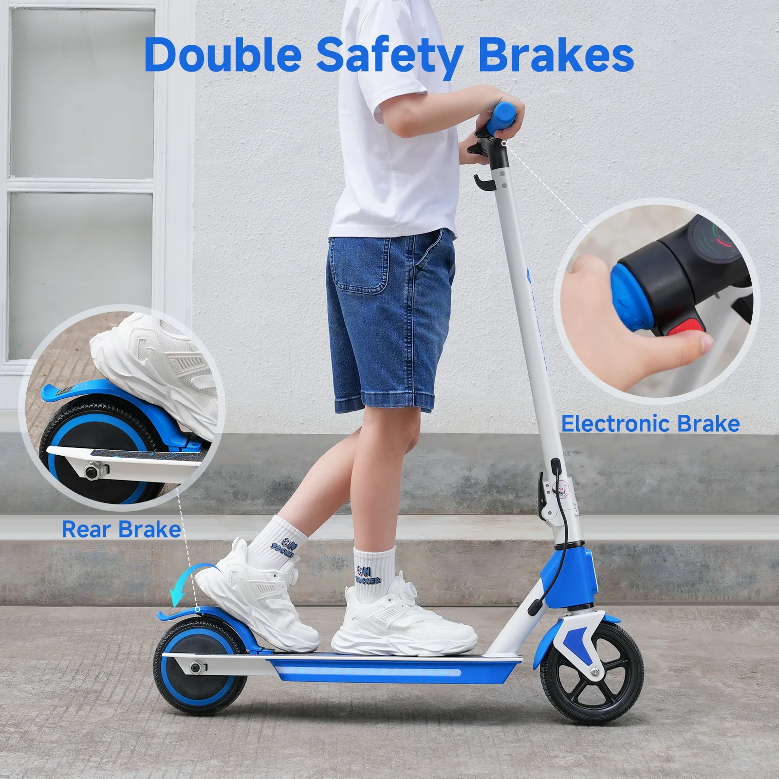 S4 Electric Scooter for Kids Ages 6-14, 200W Foldable Kids Electric Scooter - Image 10