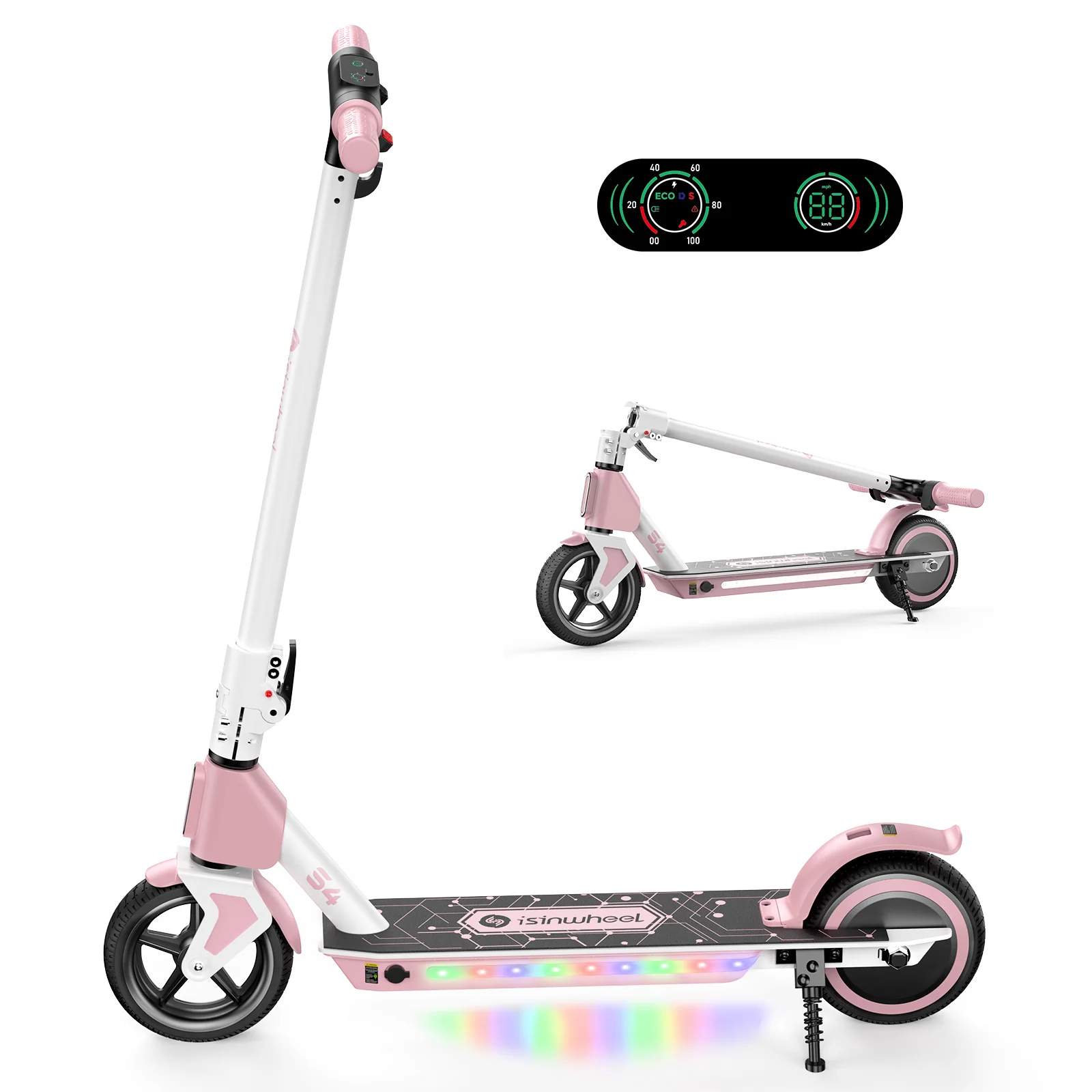 S4 Electric Scooter for Kids Ages 6-14, 200W Foldable Kids Electric Scooter - Image 3