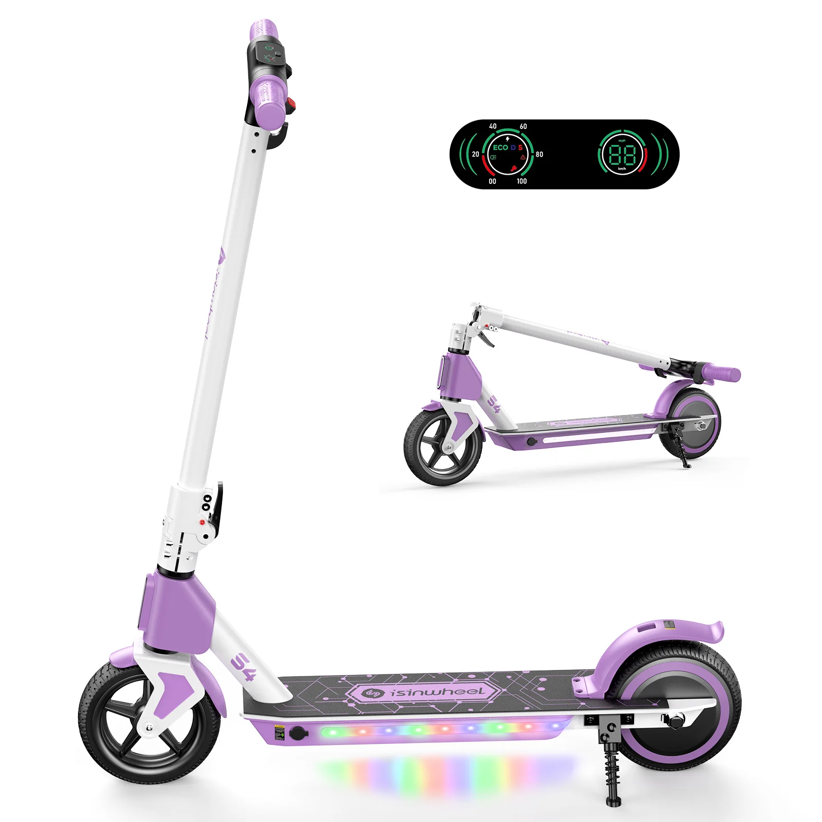 S4 Electric Scooter for Kids Ages 6-14, 200W Foldable Kids Electric Scooter - Image 7
