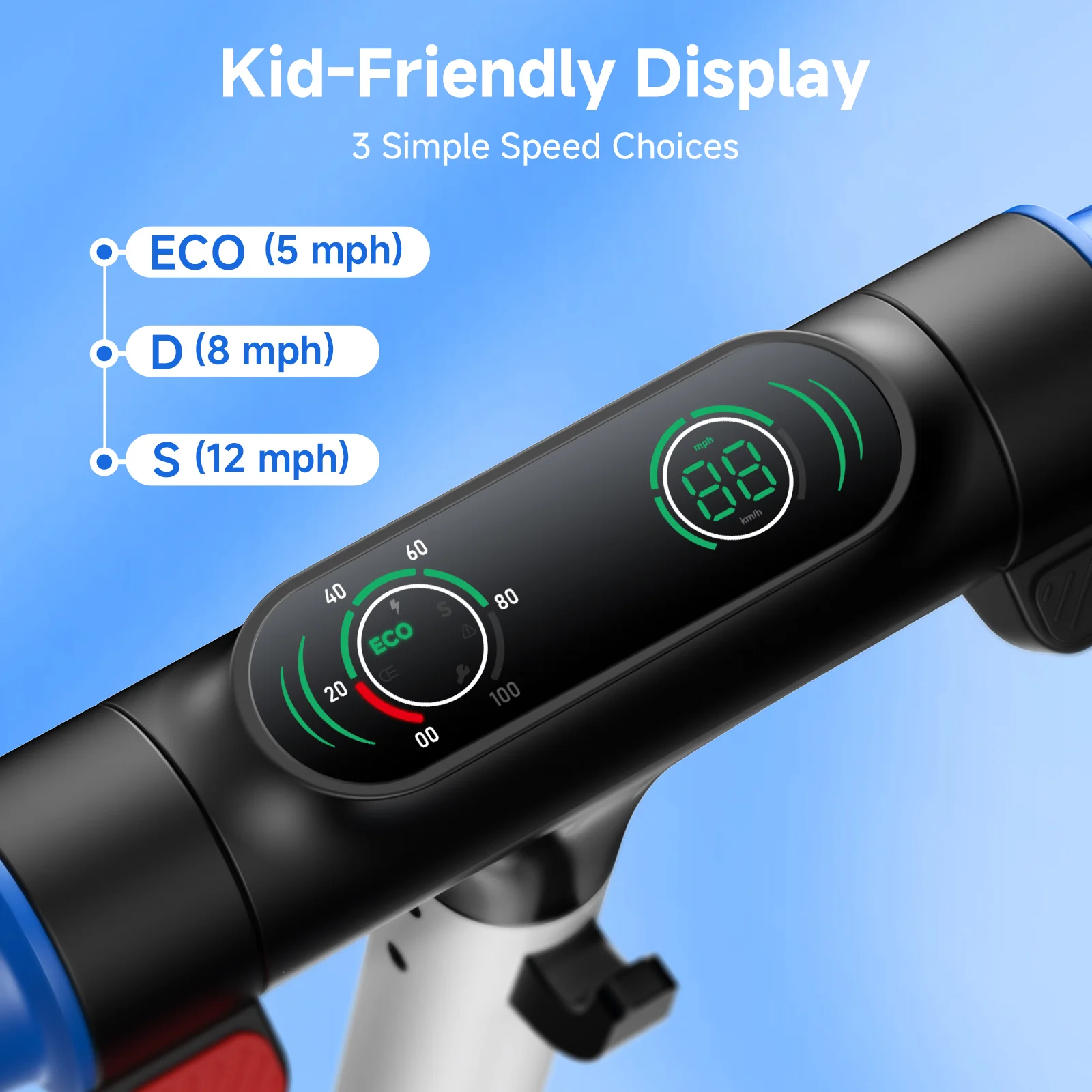 S4 Electric Scooter for Kids Ages 6-14, 200W Foldable Kids Electric Scooter - Image 8
