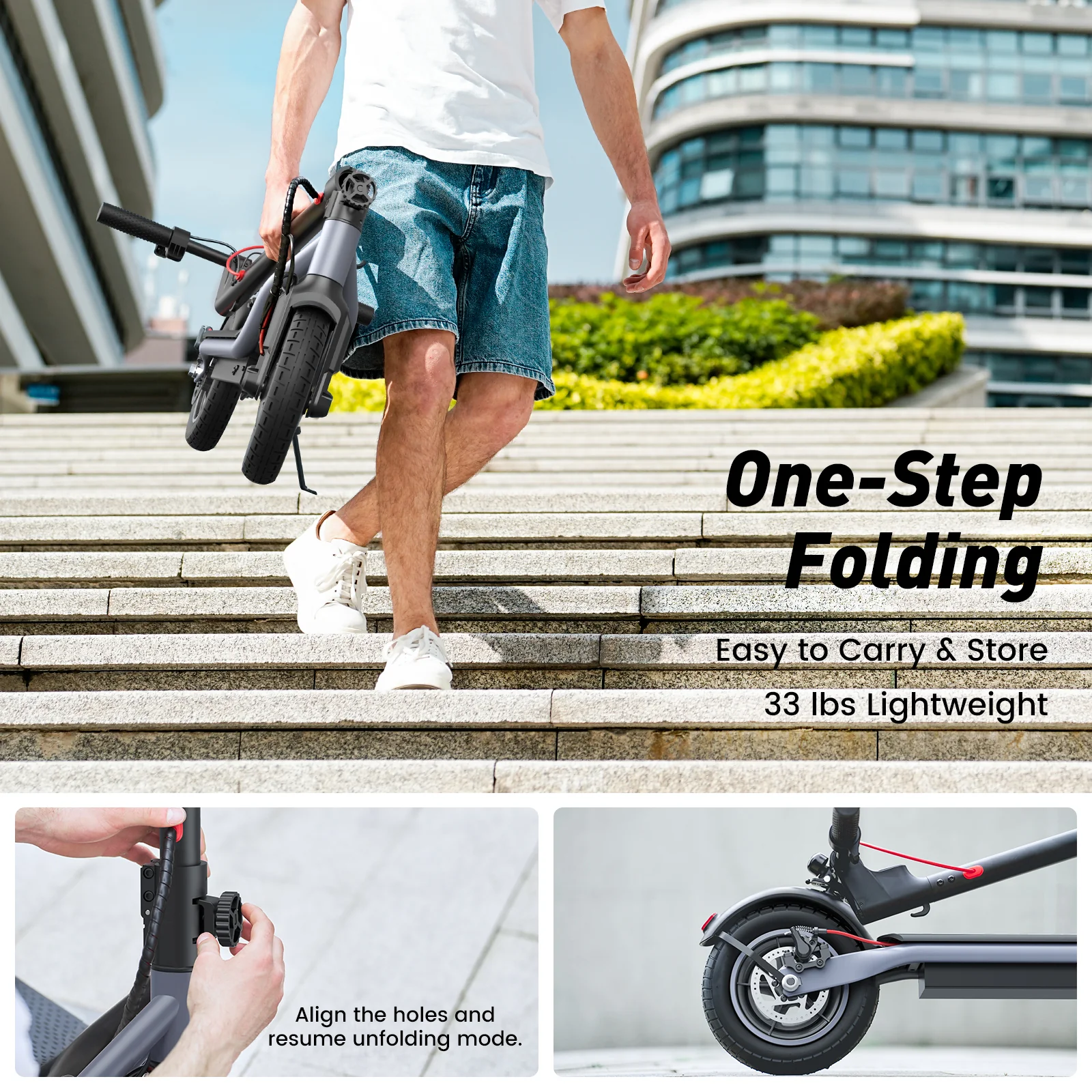 W6 Commuting Electric Scooter 500W Motor for Adults - Image 3