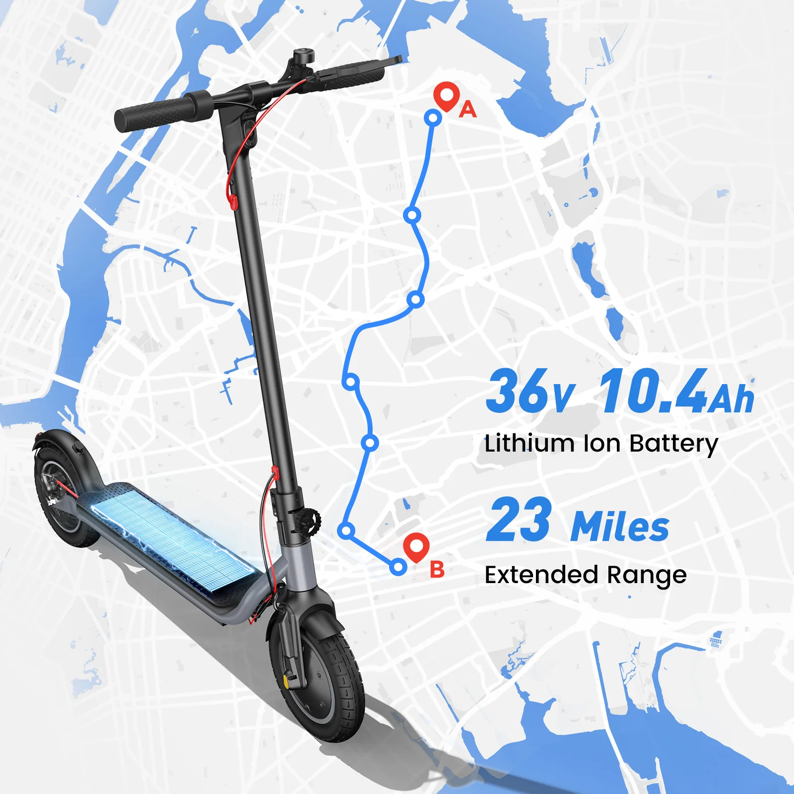 W6 Commuting Electric Scooter 500W Motor for Adults - Image 8
