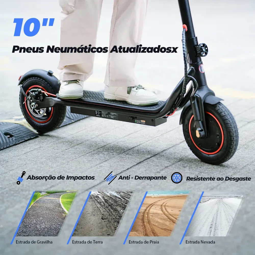 X6 Scooter elétrica para deslocamento diário com motor de 500 W para adultos - Image 5