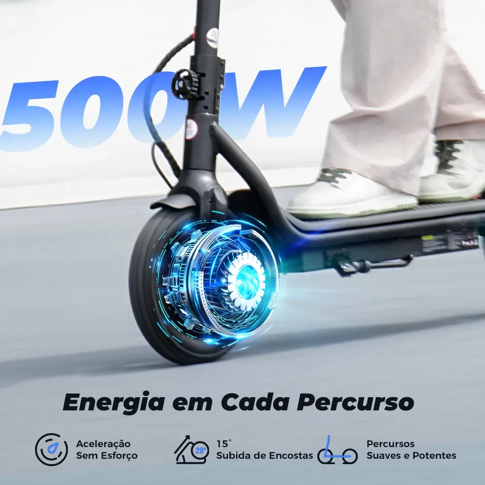 X6 Scooter elétrica para deslocamento diário com motor de 500 W para adultos - Image 7